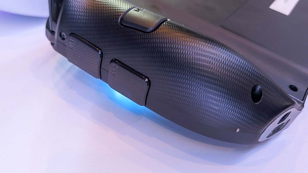 Closeup of the Lenovo Legion Go 2 side buttons.
