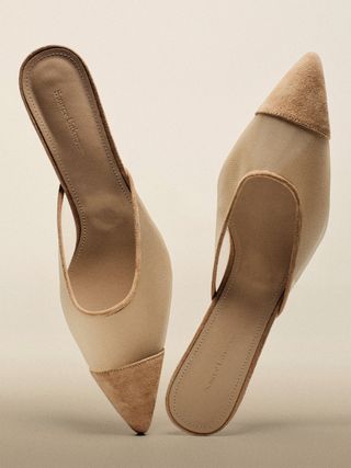 Harper Mesh Mules, Nude