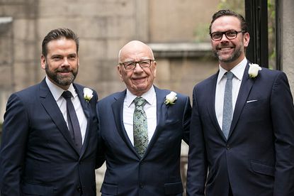 Lachlan Murdoch, Rupert Murdoch, and James Murdoch.