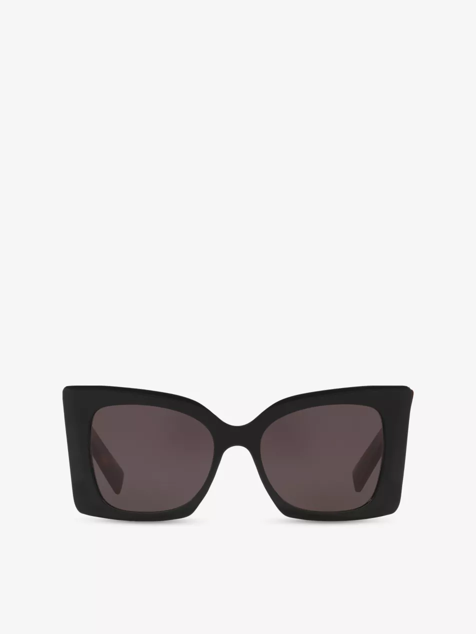 Ys000488 Blaze Rectangle-Frame Acetate Sunglasses