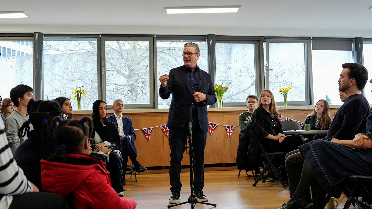 UK Prime Minister delivering a speech on children's online safety reforms 