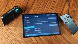 Lenovo Legion GO setting menu with controllers detached