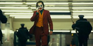 Joaquin Phoenix as Joker, in costume