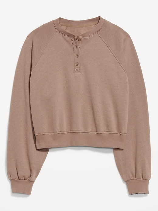 Socomfy Oversized Button-Front Sweatshirt