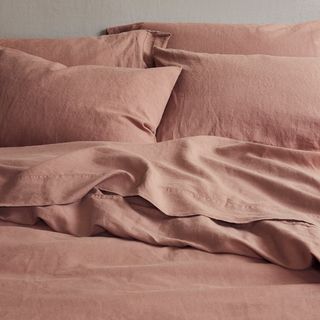 Warm Clay Linen Blend Pillowcase (pair)