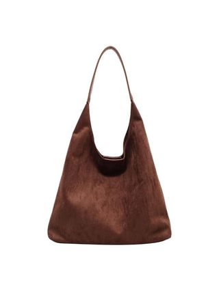 Yfgbcx Tragetasche für Damen, Wildleder-Arbeitstasche, Slouchy-Tasche, Hobo-Handtasche, Büro-Tragetasche