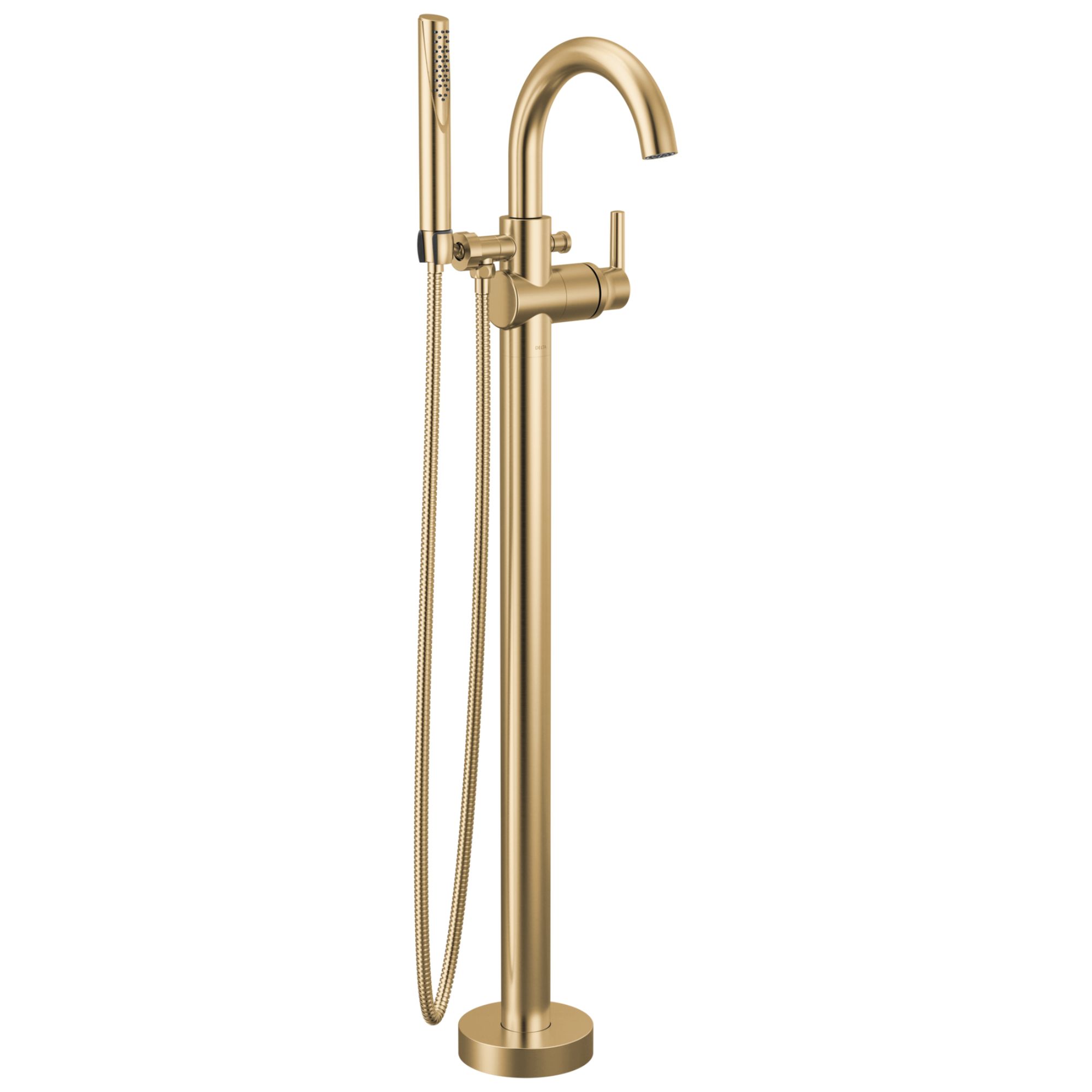 Single Handle Floor Mount Tub Filler 