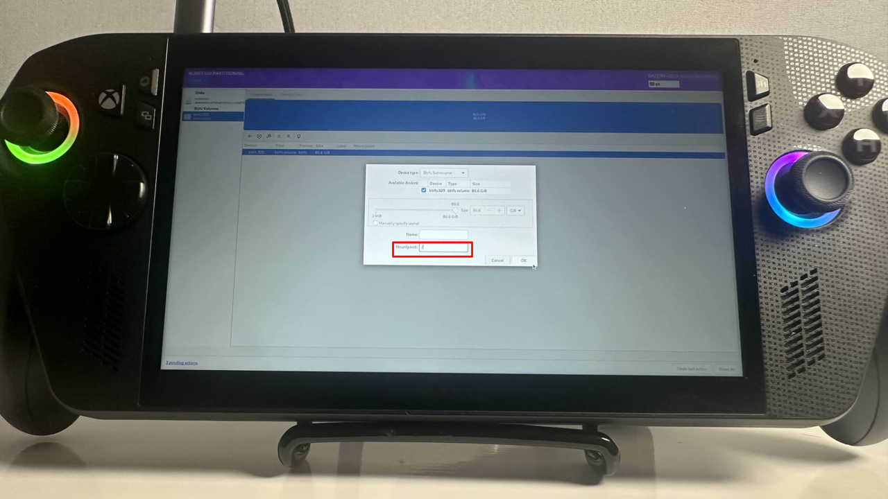 Bazzite dual boot process