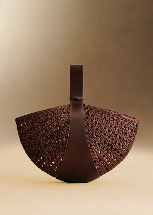 Cleo Basket - Raffia Choco - Raffia - S&amp;eacute;zane