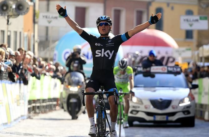 Peter Kennaugh (Team Sky) wins stage 2