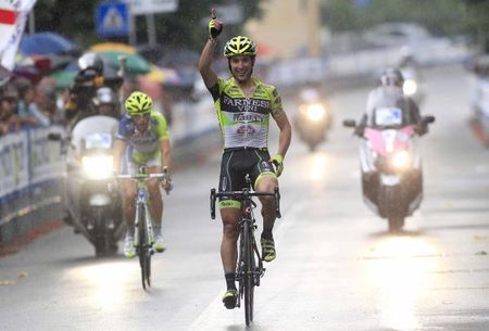 Oscar Gatto (Farnese Vini-Selle Italia) took a stylish win at Merate in the Giro di Padania.
