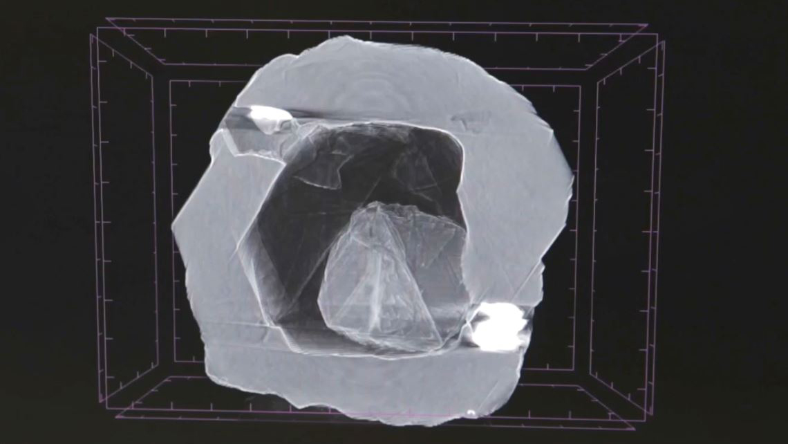 Tiny, One-of-a-Kind Diamond Is Trapped ... Inside Another Diamond ...