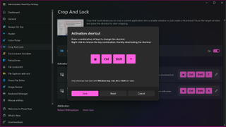 How to crop and app window with PowerToys Crop And Lock
