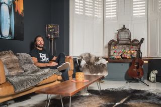 Reluctant rock star: Nicholas at home in North London