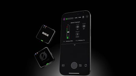 Rode wireless microphone and Apple iPhone