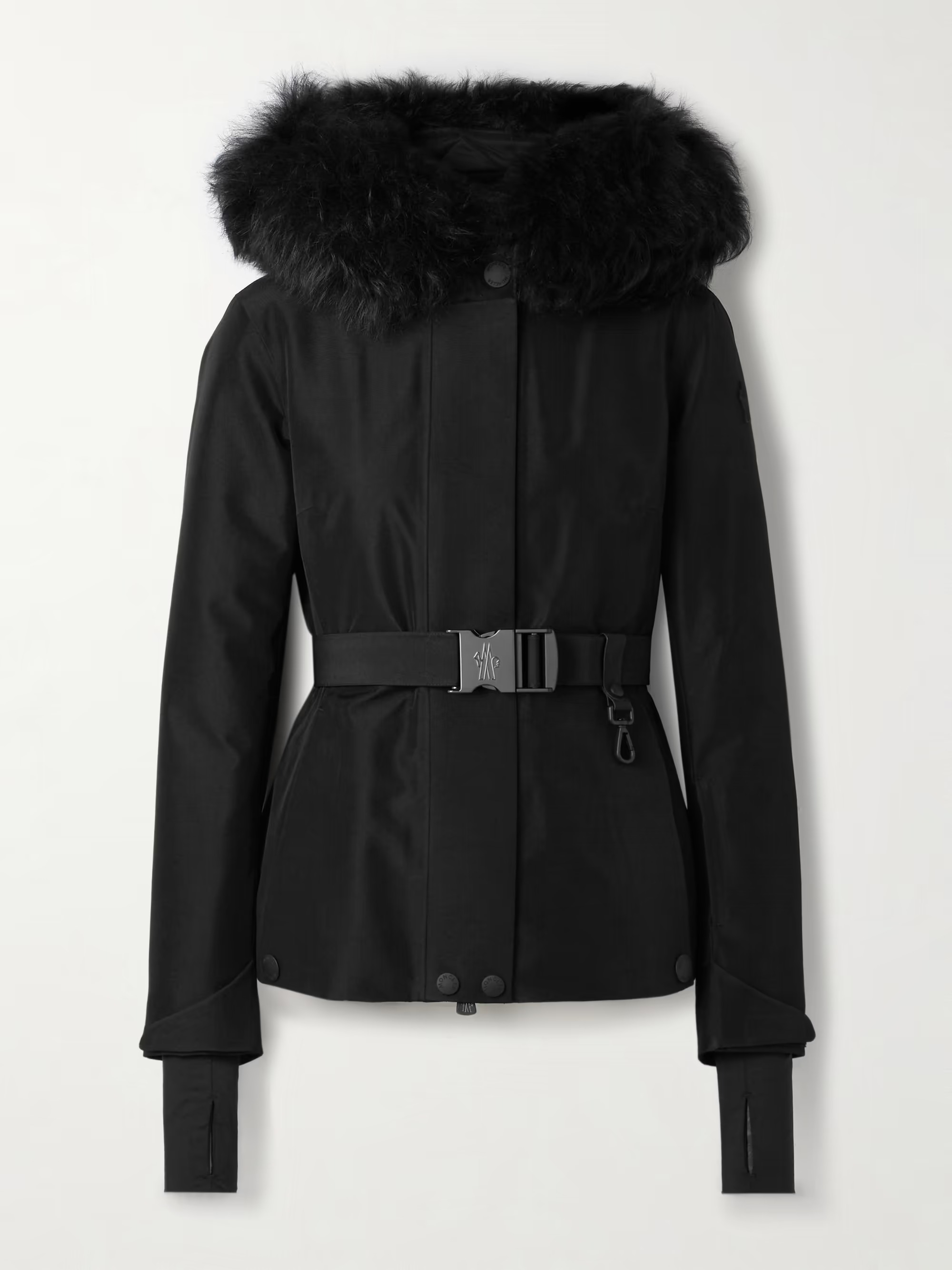 Moncler Grenoble, Laplance Shearling-Trimmed Belted Down Jacket