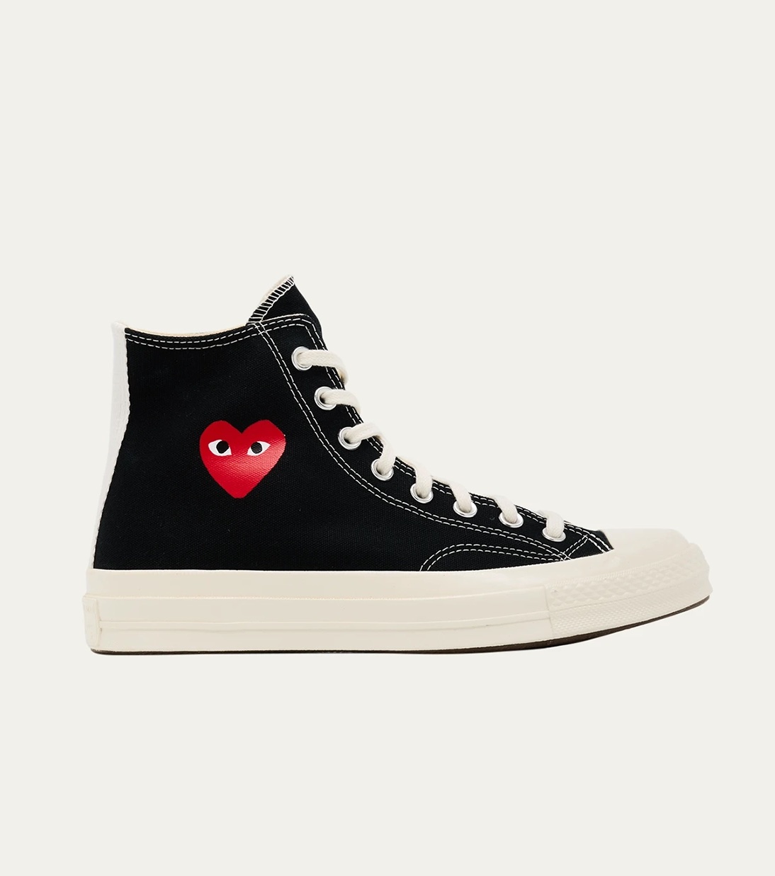 CDG Play X Converse, Chuck Taylor Canvas High-Top Sneakers