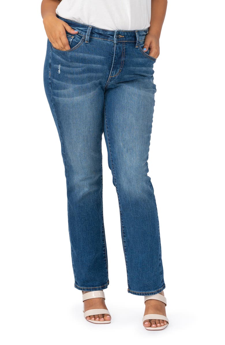 High Waist Straight Leg Jeans
