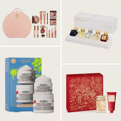 Collage Image of Holiday Beauty Gift Sets From Bloomingdale's