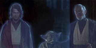 Force Ghosts Anakin, Yoda and Obi-Wan