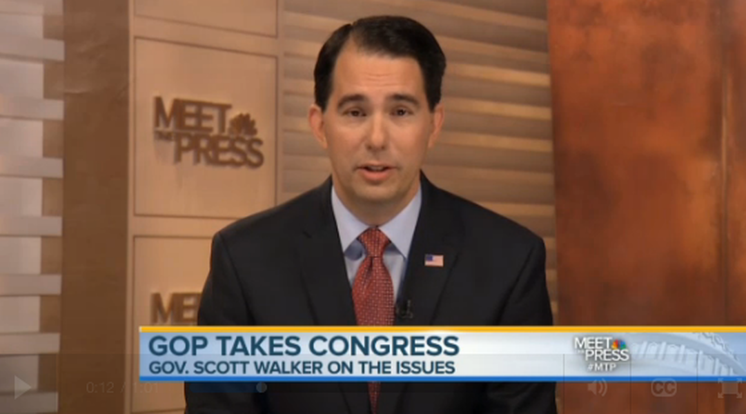 Scott Walker: Hillary Clinton &amp;#039;the big loser&amp;#039; in midterm elections