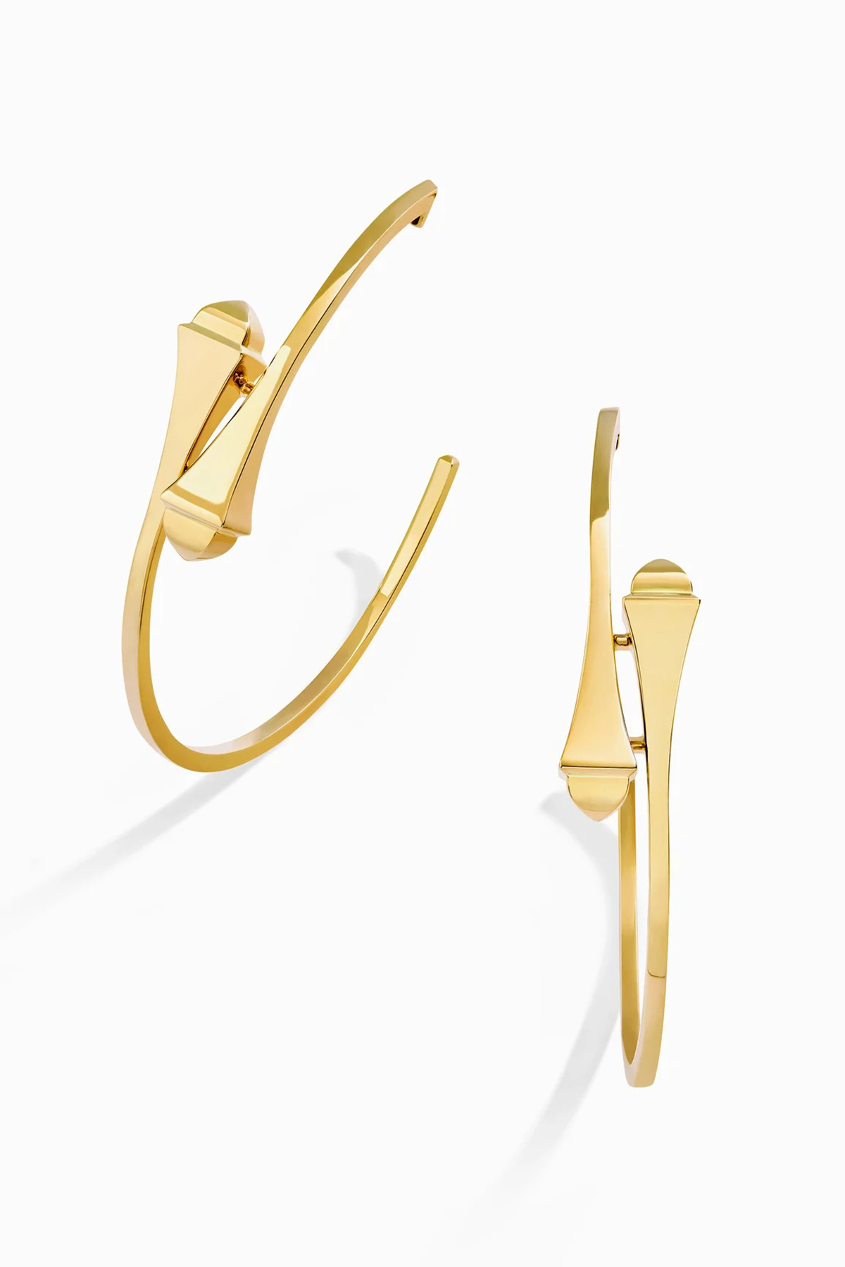 Cleo Full Gold Large Hoop Earrings