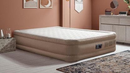 Can you use a mattress topper on an air mattress: Air Mattress topper bed in pink bedroom