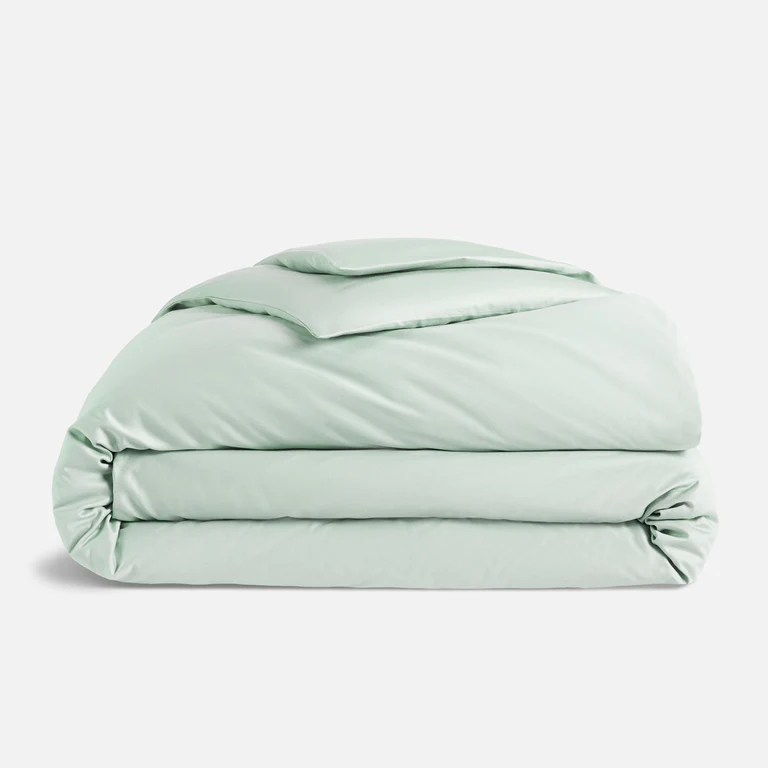 Sea foam Brooklinen duvet cover