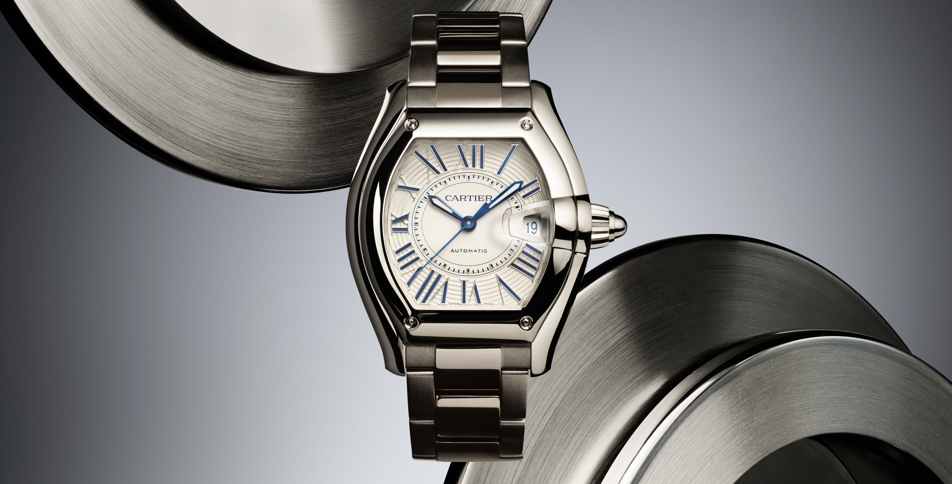 silver watch