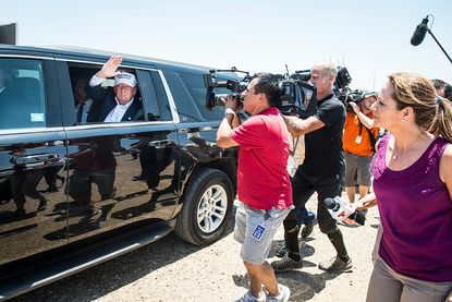 Donald Trump visits the U.S.-Mexico border