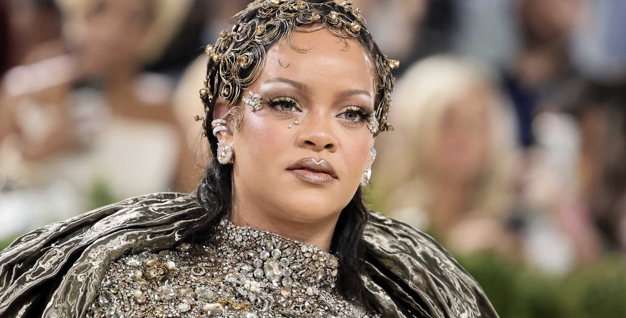 Rihanna attends the 2026 Met Gala celebrating "Costume Art" at the Metropolitan Museum of Art on May 04, 2026 in New York City
