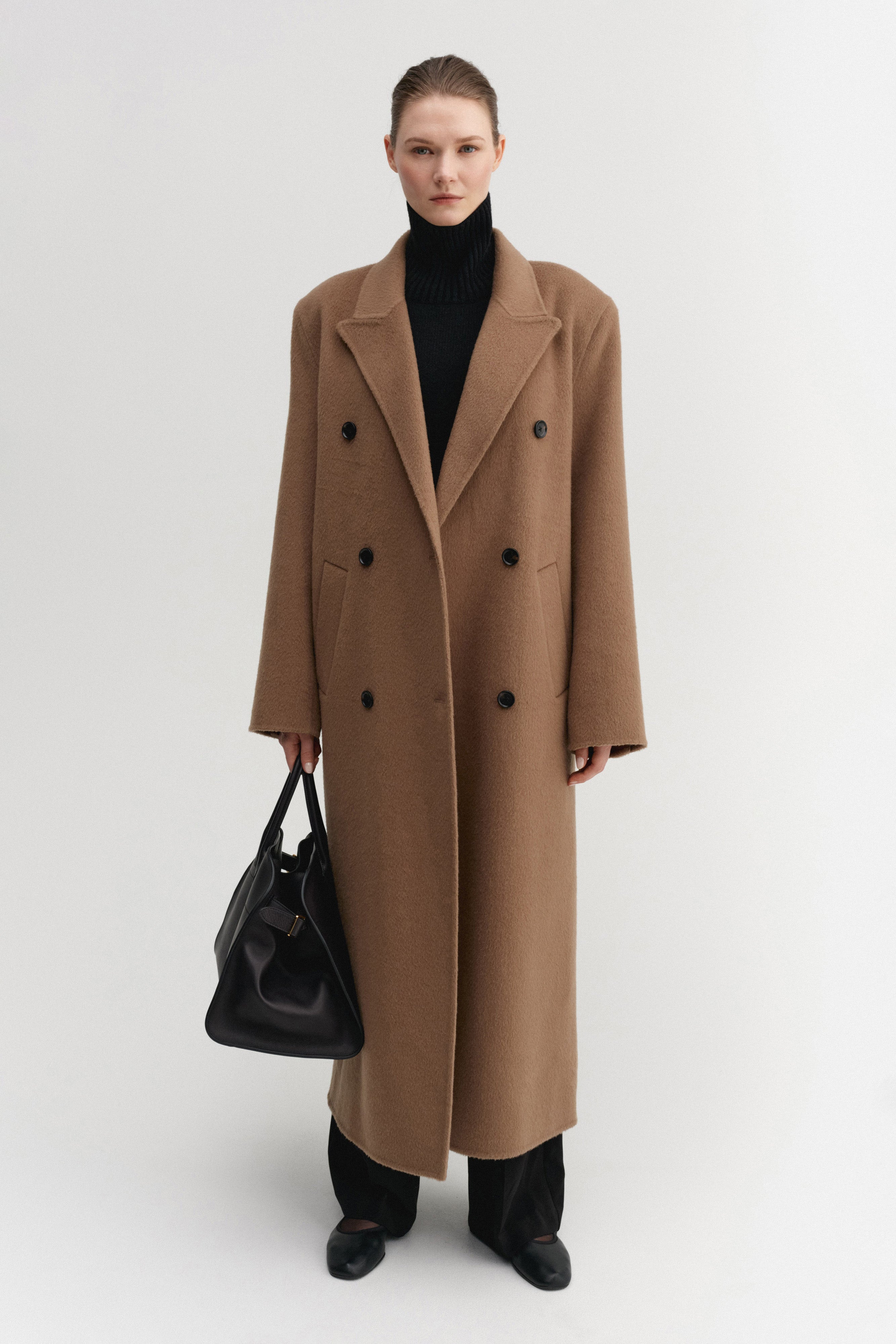 Deja Doublé Coat, Tan