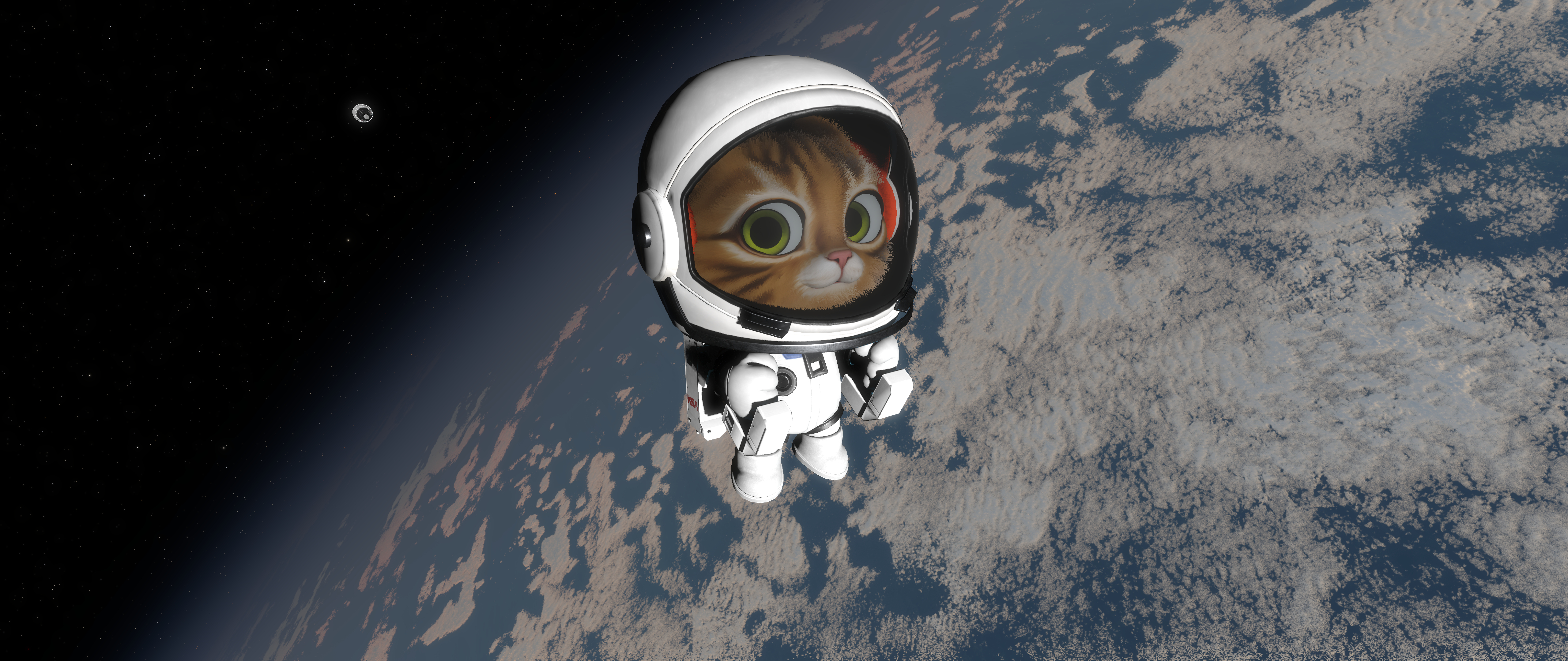 Screenshots from the pre-alpha build of Kitten Space Agency