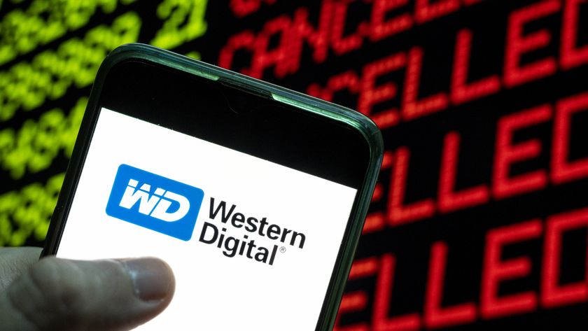 CHINA - 2021/04/24: In this photo illustration the American computer hard disk drive and data storage manufacturer Western Digital (WD) logo is seen on an Android mobile device with the word cancelled on a computer screen. (Photo Illustration by Budrul Chukrut/SOPA Images/LightRocket via Getty Images)