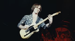 Ronnie Montrose performs onstage with Montrose in New York in 1978