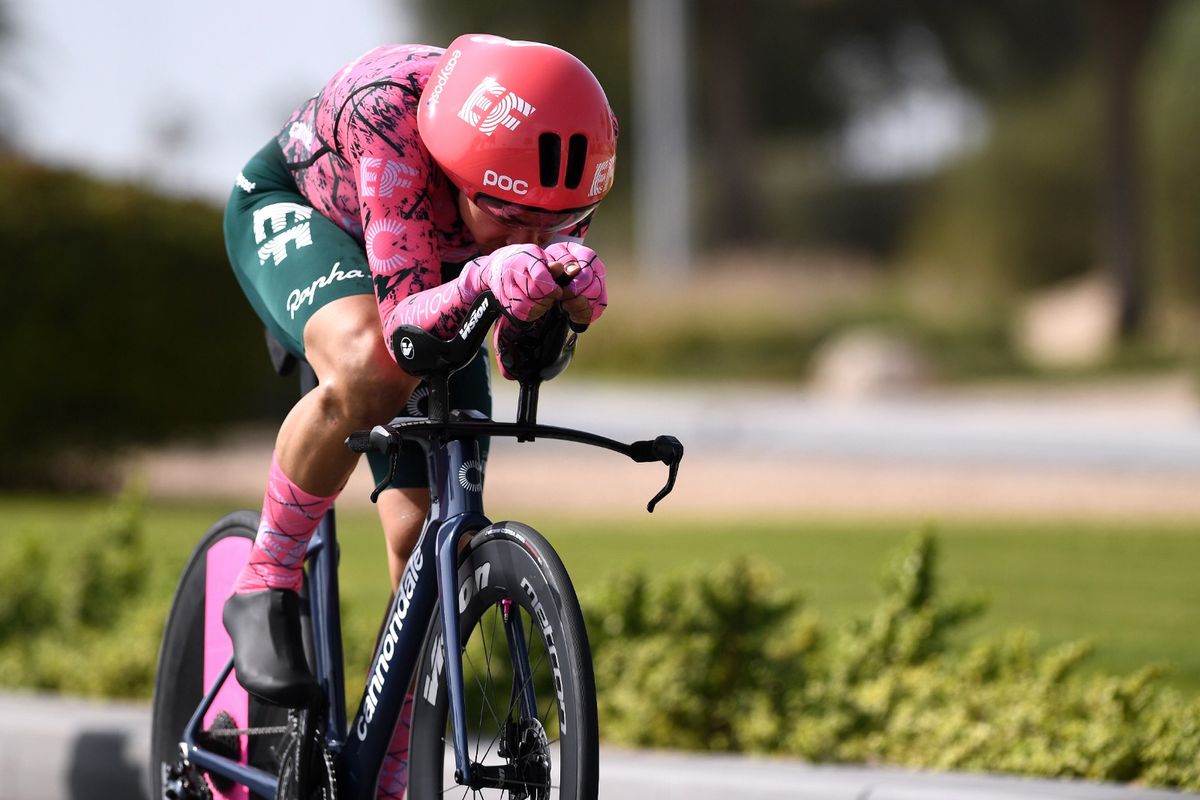 Stefan Bissegger en route to stage victory