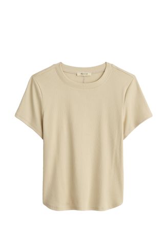 Madewell (Re)generative Cotton Ribbed Crewneck Tee (Was $42) 