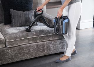 Shark DuoClean cleaning furniture