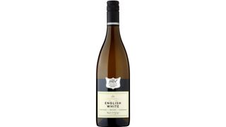 Bottle of Tesco Finest English white low calorie wine