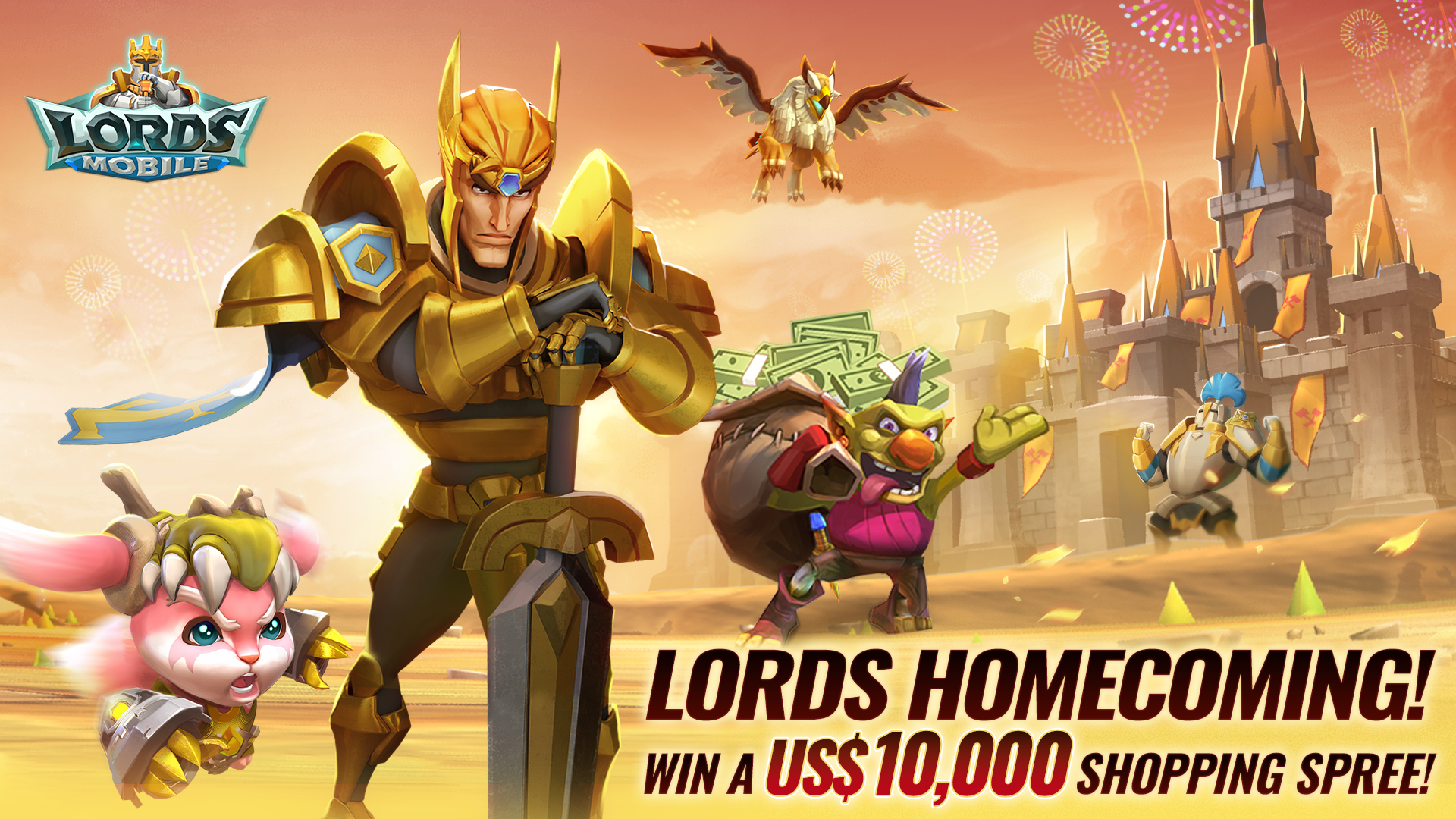 Lords Mobile Homecoming banner
