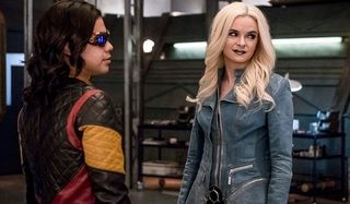 Vibe and Killer Frost Carlos Valdes Danielle Panabaker The Flash The CW