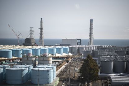 Fukushima storage tanks.