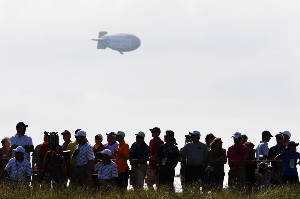 Blimp over the U.S. Open.