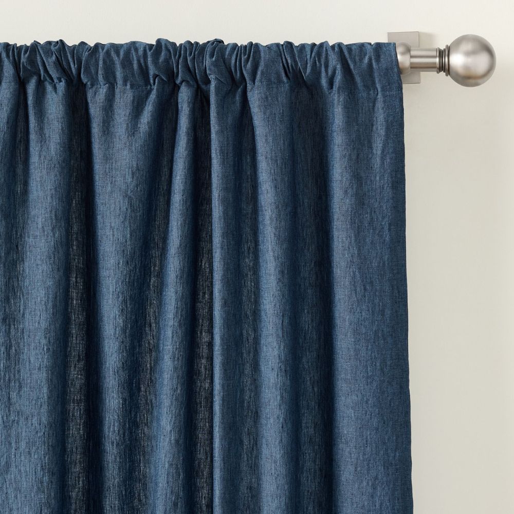 Denim Belgian Flax Linen Curtain