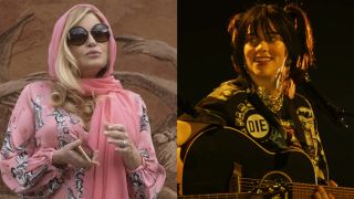 Jennifer Coolidge in The White Lotus and Billie Eilish in Live at the O2 movie