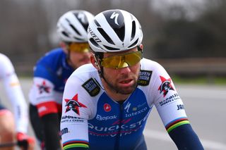 MILAN ITALY MARCH 16 Mark Cavendish of United Kingdom and Team QuickStep Alpha Vinyl competes during the 103rd MilanoTorino 2022 a 197km one day race from Magenta to Rivoli MilanoTorino on March 16 2022 in Milan Italy Photo by Tim de WaeleGetty Images