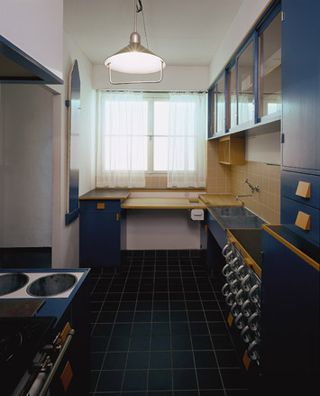 The Frankfurt Kitchen installed at MAK, Vienna