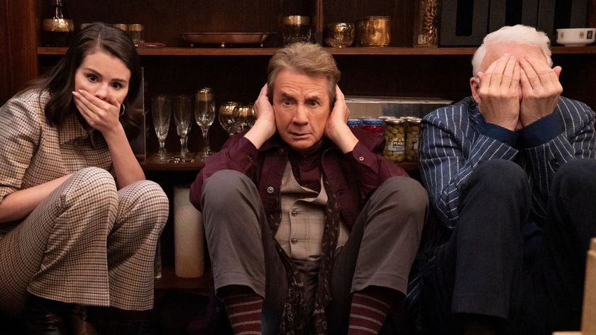 Selena Gomez, Martin Short and Steve Martin reenact the &#039;hear no evil&#039; trio pose