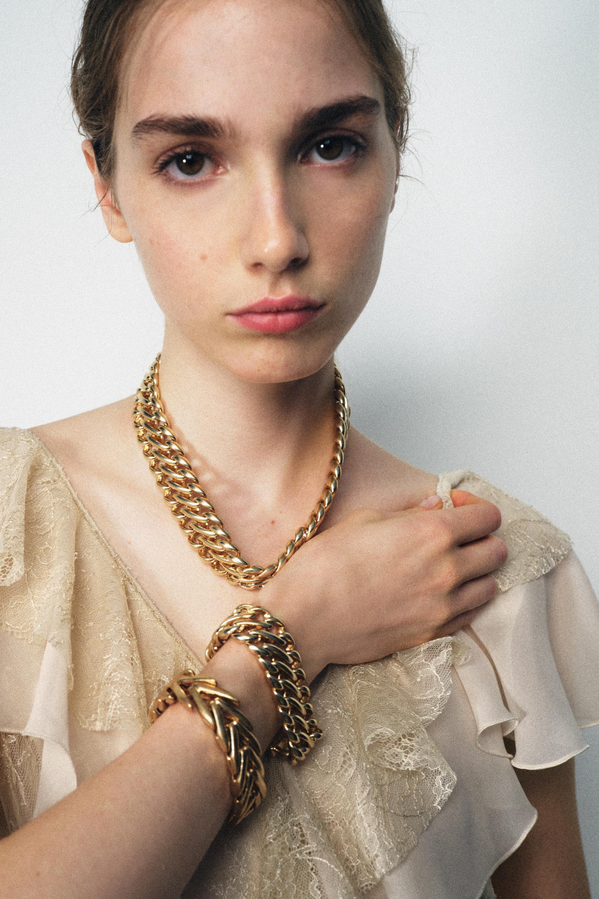 Pack of 2 Chunky Metal Bracelets