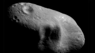 Eros asteroid photograph taken by NEAR Shoemaker space probe